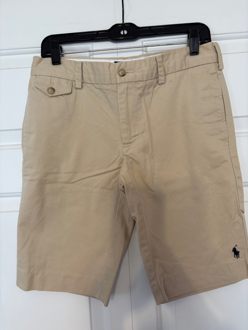 Polo by Ralph Lauren Beige Flat-Front Womens Shorts